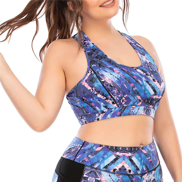 Plus Size Women's Yoga & Gym Set -Comfortable 2-Piece Activewear - My Store