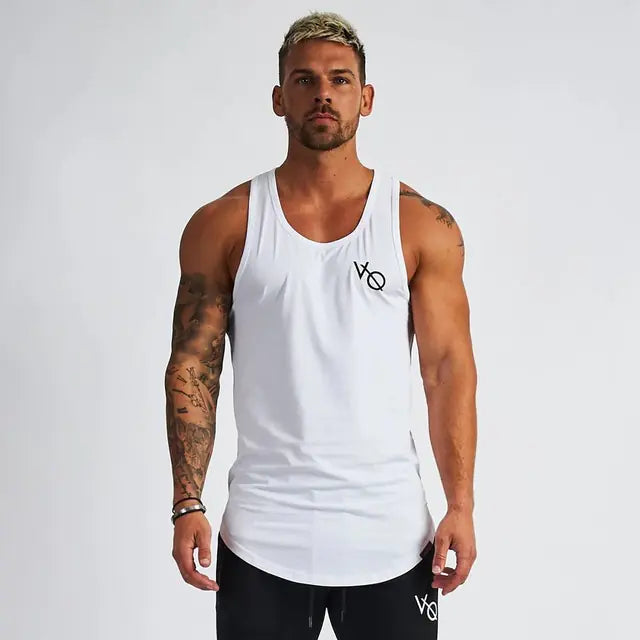 Men's Cotton Sleeveless Training Singlet -Breathable Workout Top - My Store