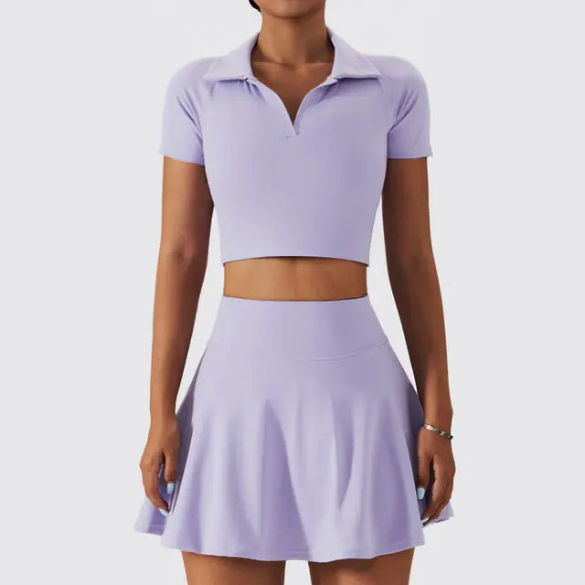 Quick Dry Tennis Suit Set -Lightweight 2-Piece Sportswear - My Store