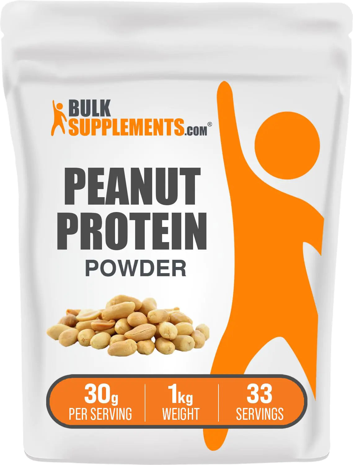 BulkSupplements.com Peanut Flour Protein Powder - Deffated Peanut Flour Peanut Protein Powder - Peanut Protein Flour Gluten Free 30g per Serving 1kg (2.2 lbs) (Pack of 1) - My Store