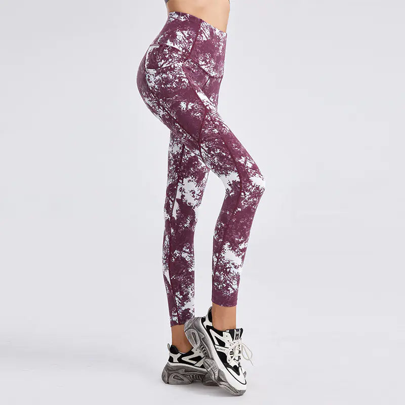 High Waist Double Pocket Gym Pants – Stretchy Tummy Control Leggings - My Store