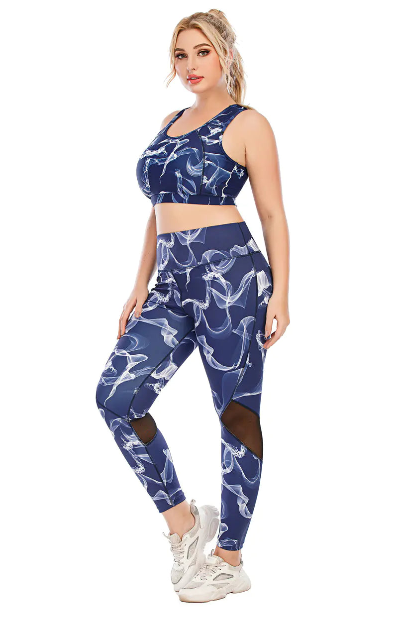 Plus Size Women's Yoga & Gym Fitness Set -Seamless Supportive Activewear - My Store