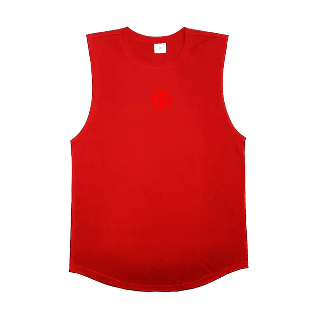 Men's Cotton Gym Singlet -Classic Bodybuilding Tank - My Store