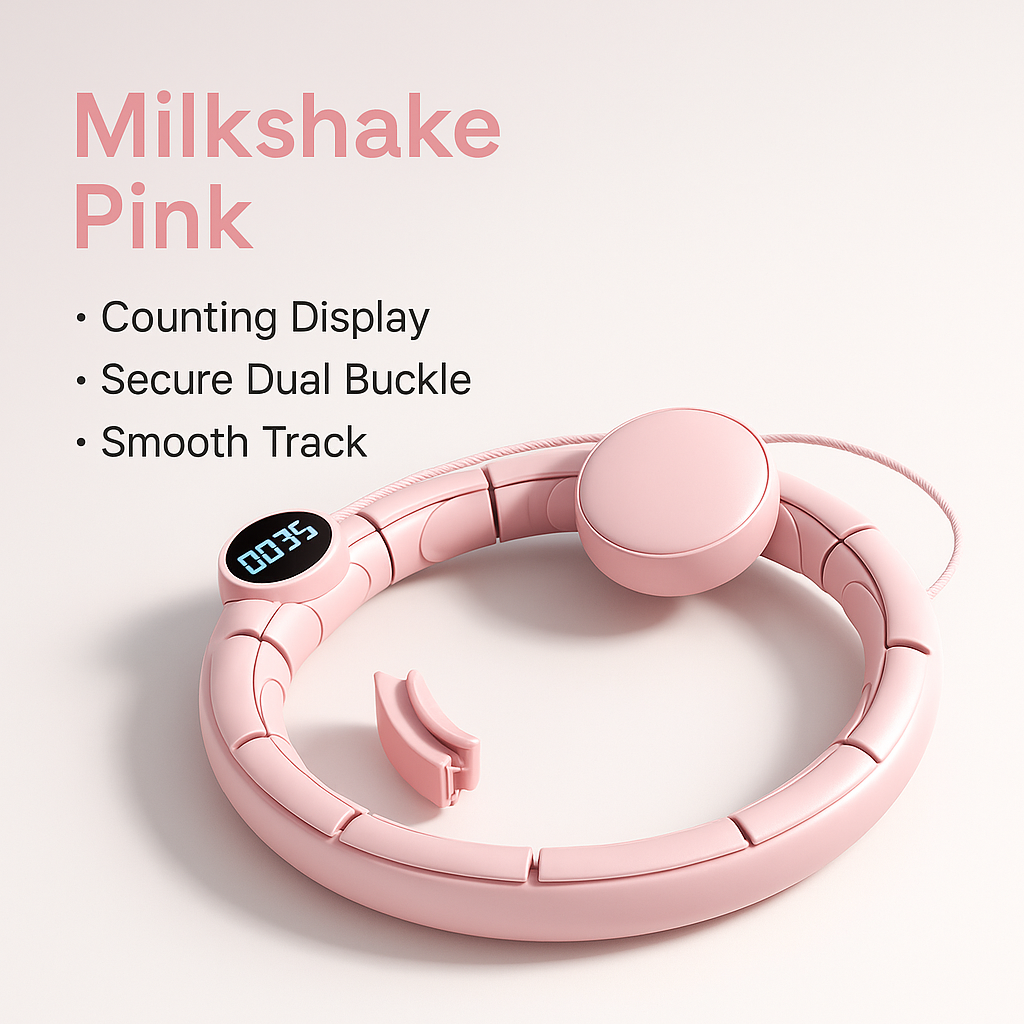 Smart Counting Hula Hoop – Weighted Hoop for Women’s Fitness & Fat Burn - My Store
