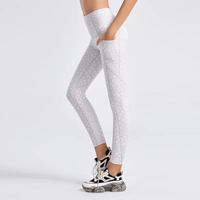 High Waist Double Pocket Gym Pants – Stretchy Tummy Control Leggings - My Store