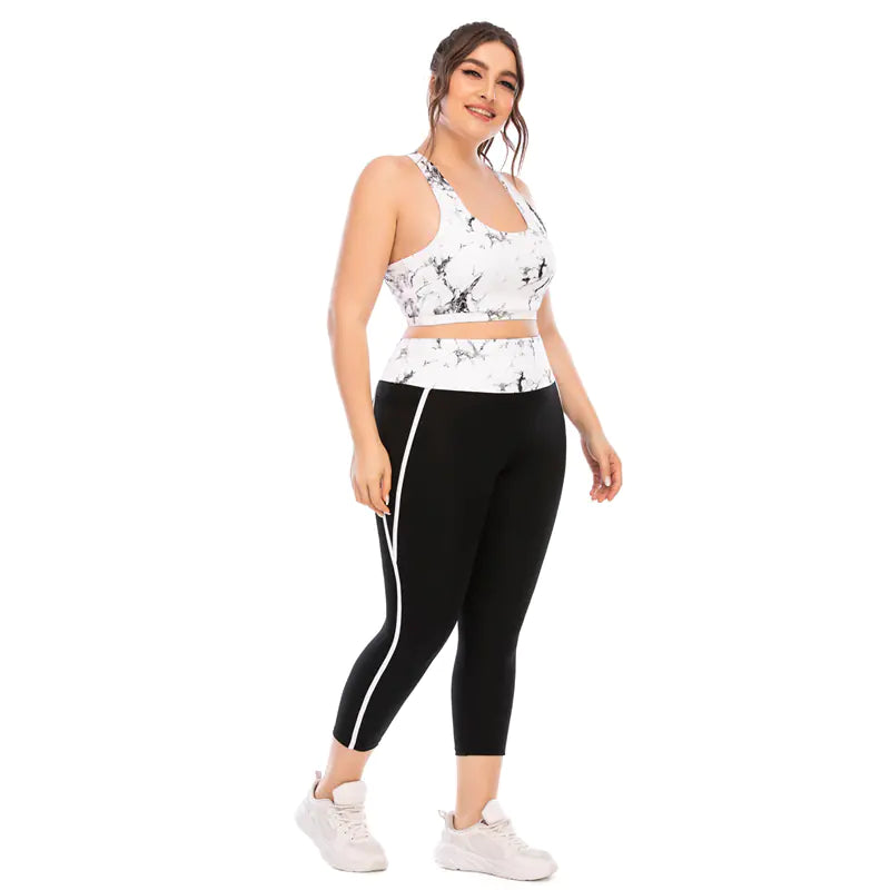 Women's Plus Size Tracksuit Set -2-Piece Yoga & Gym Activewear - My Store