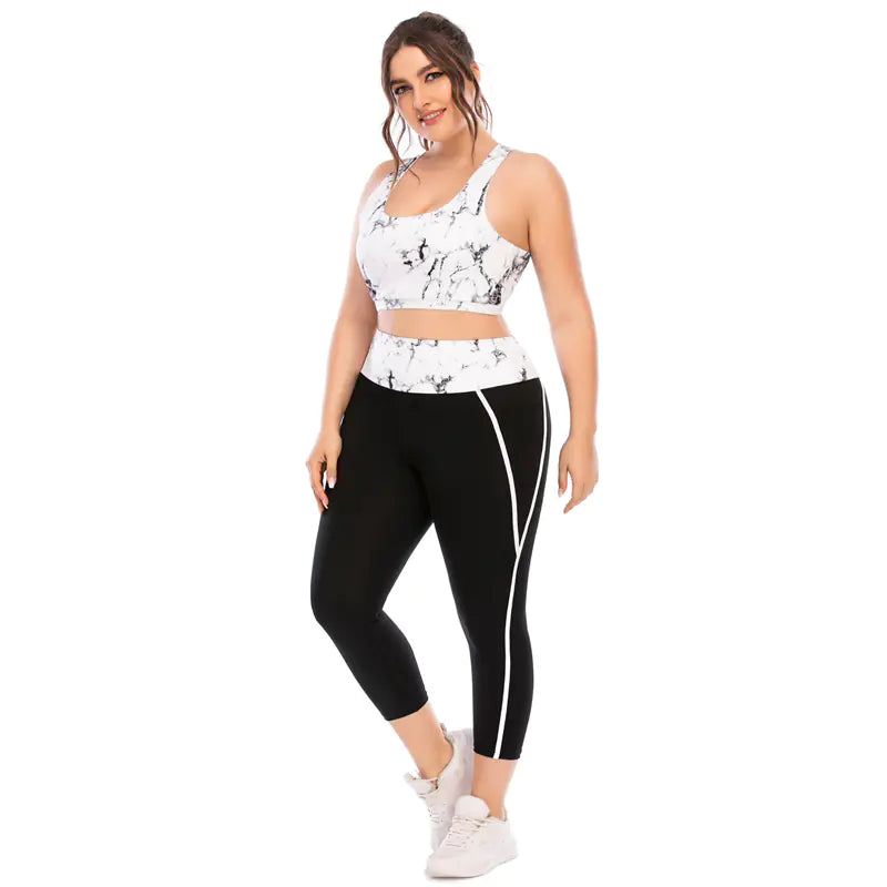 Women's Plus Size Tracksuit Set -2-Piece Yoga & Gym Activewear - My Store