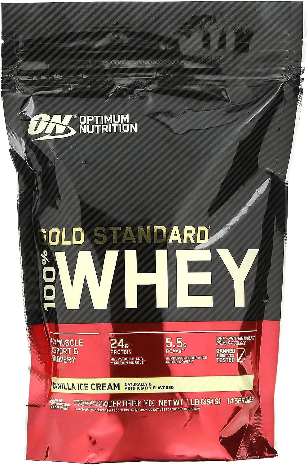 Optimum Nutrition Gold Standard 100% Whey Protein Powder Vanilla Ice Cream 1 Pound (Packaging May Vary) - My Store