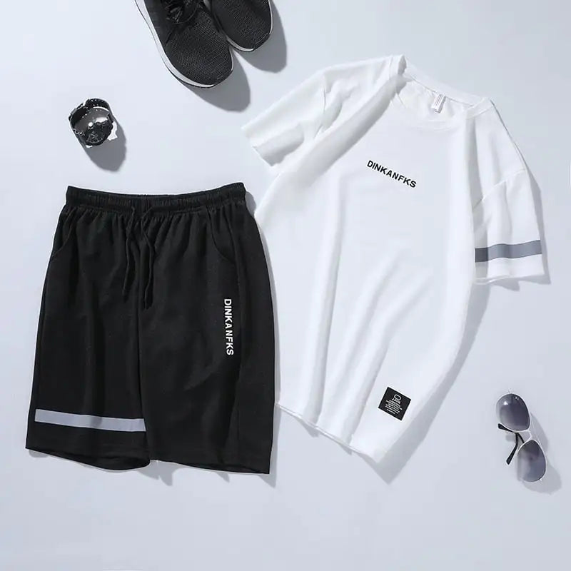 Men's Sportswear Two-Piece Gym Outfit -Quick Dry Training Set - My Store