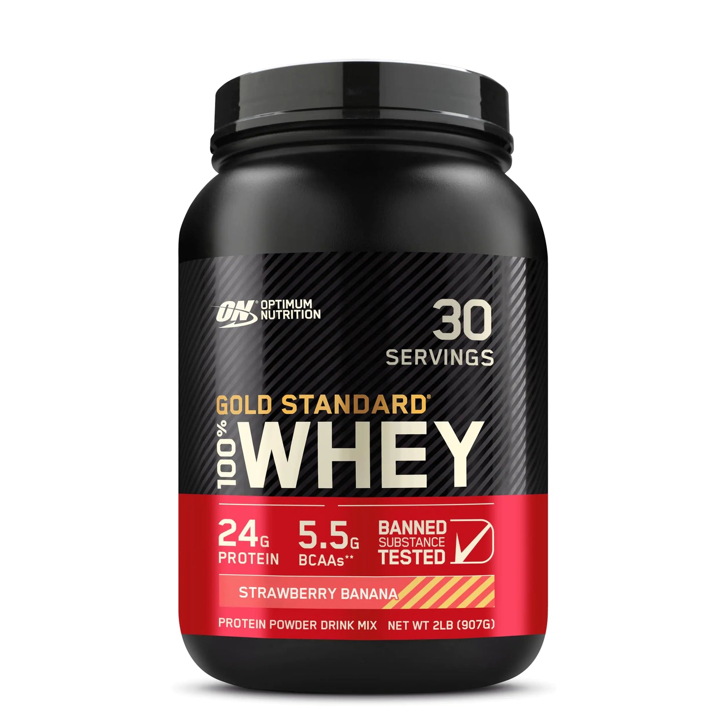 Optimum Nutrition Gold Standard 100% Whey Protein Powder Strawberry Banana 2 Pound (Packaging May Vary) - My Store