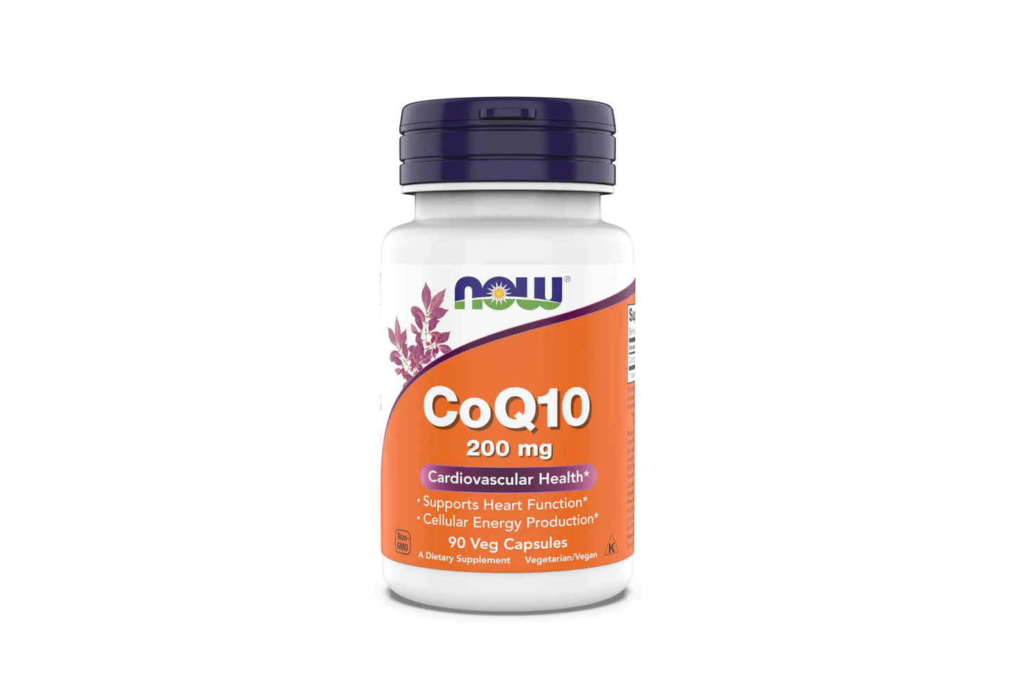 Now Supplements - CoQ10 (Coenzyme Q10) 200 mg Supports Cardiovascular Health* Kosher Vegan 90 Vegetarian Capsules - My Store