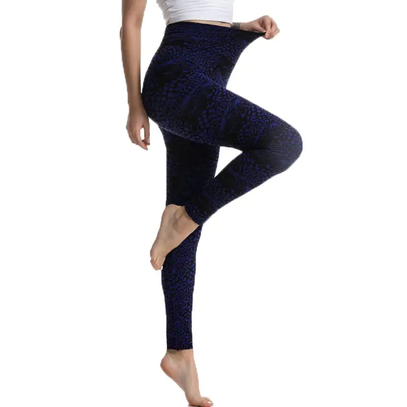 Leopard Print High Waist Gym Leggings -Stylish Compression Fit - My Store