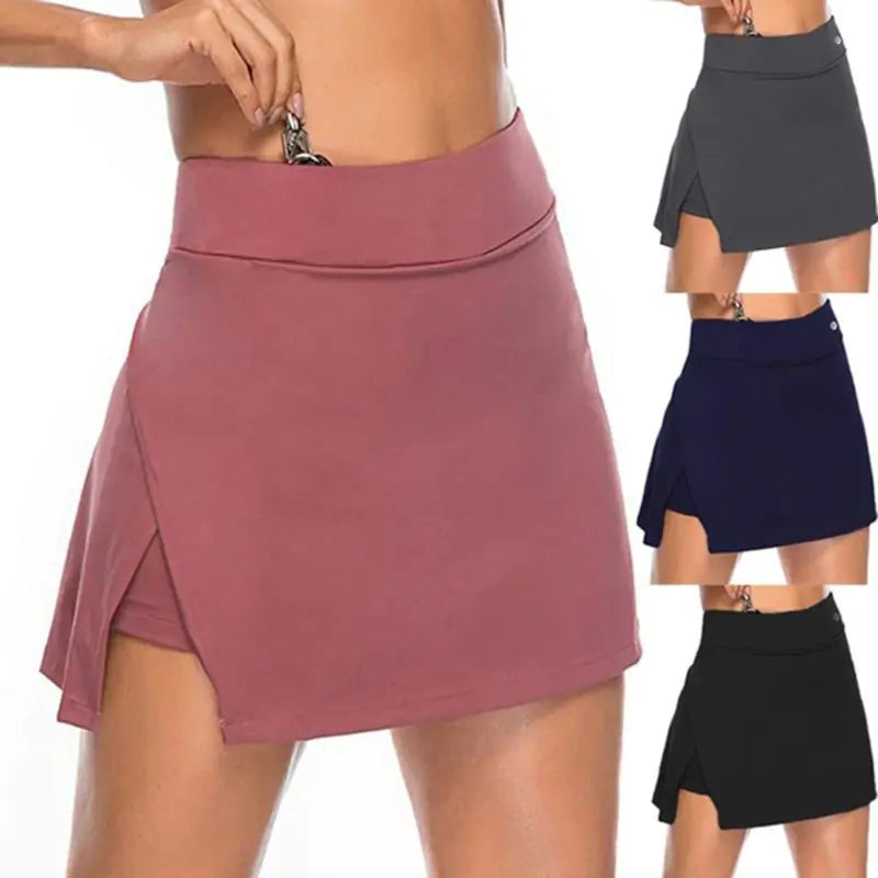 Gym Sports Skirts -Breathable Active Skirt with Built-in Shorts - My Store