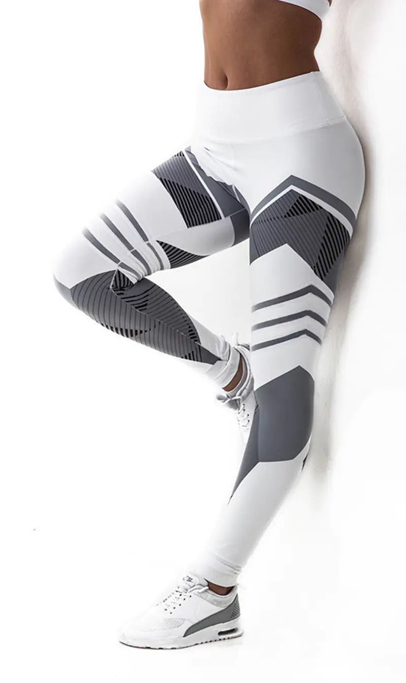 Reflective Printed Yoga Pants -Safety Activewear for Night Workouts - My Store