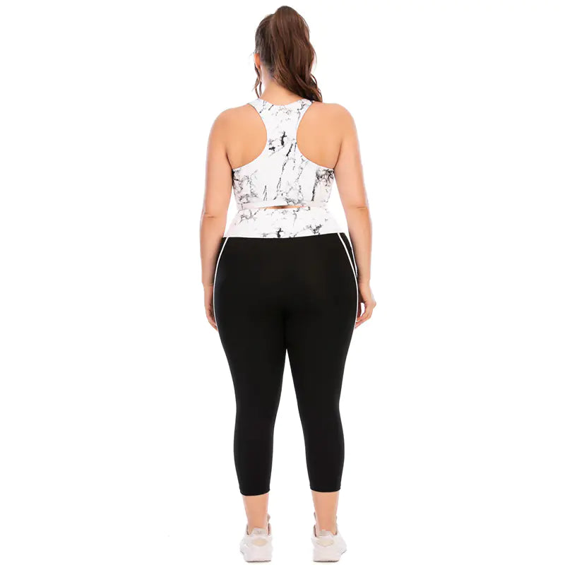 Women's Plus Size Tracksuit Set -2-Piece Yoga & Gym Activewear - My Store