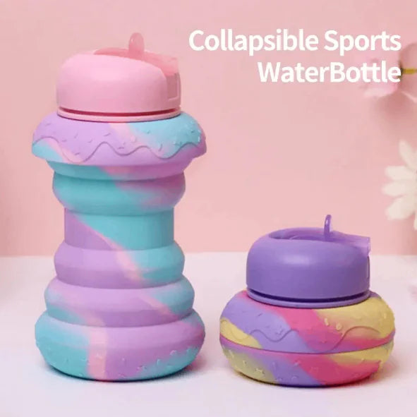600ml Collapsible Silicone Sports Water Bottle -Leakproof & Portable Design - My Store