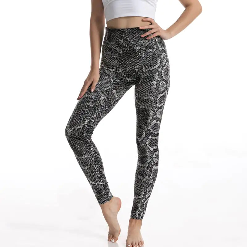 Leopard Print High Waist Gym Leggings -Stylish Compression Fit - My Store