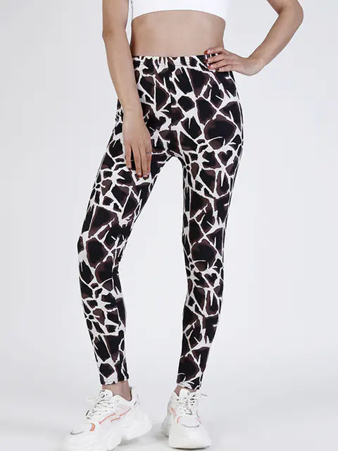 Summer Flower Print Gym Leggings – Stretchy Floral Workout Pants - My Store