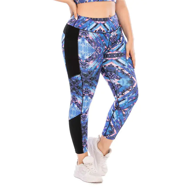 Plus Size Women's Yoga & Gym Set -Comfortable 2-Piece Activewear - My Store