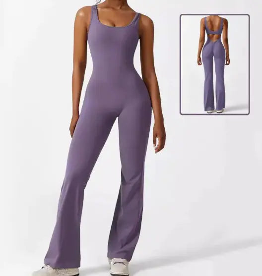 V-Back Scrunch Gym Set – Lifting Leggings & Supportive Crop Top - My Store