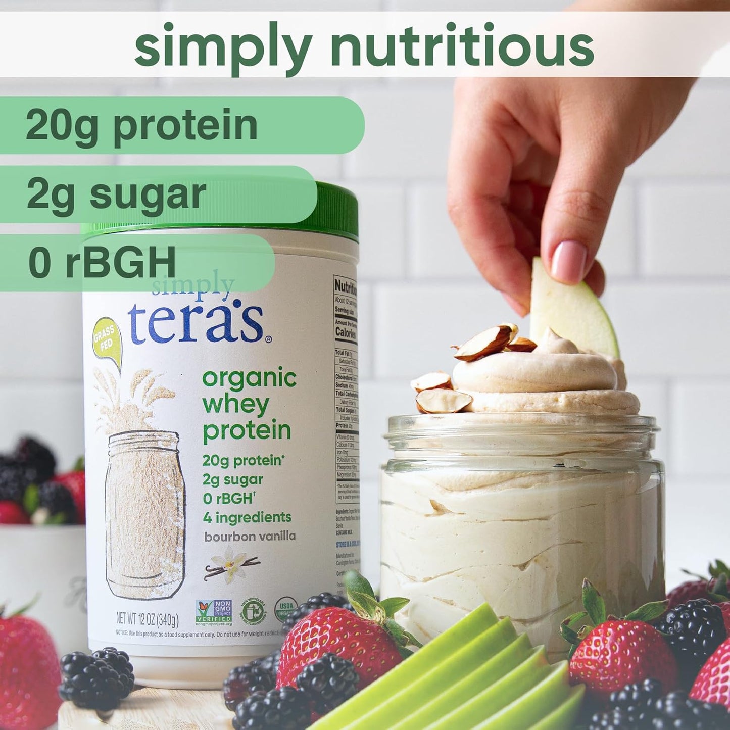 FittVibe Simply Tera’s Organic Whey Protein Powder – Dark Chocolate Flavor - My Store