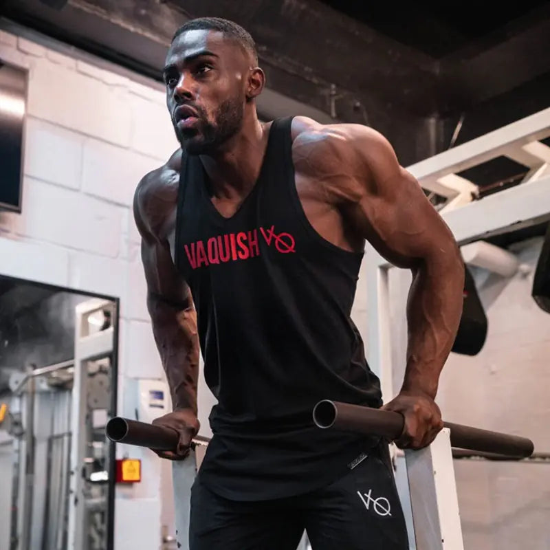Men's Cotton Sleeveless Training Singlet -Breathable Workout Top - My Store