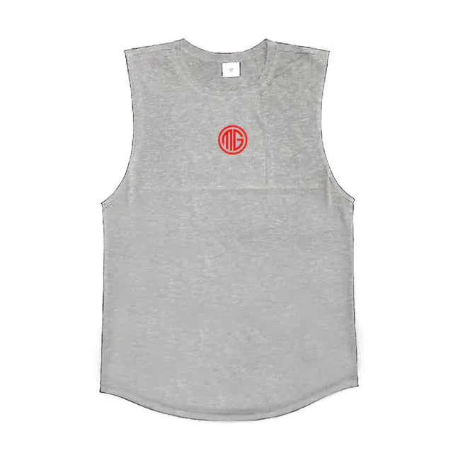 Men's Cotton Gym Singlet -Classic Bodybuilding Tank - My Store
