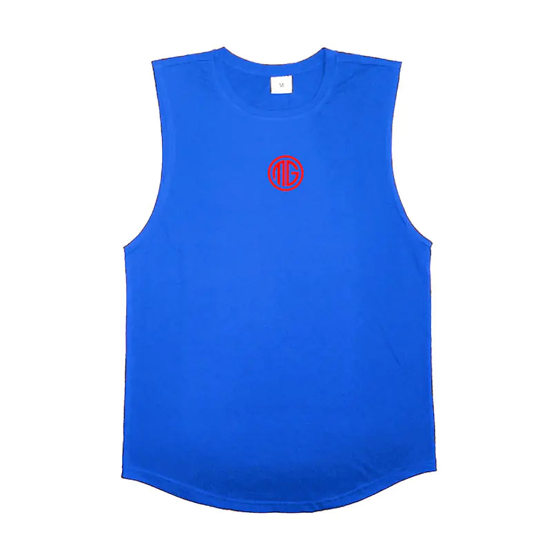 Men's Cotton Gym Singlet -Classic Bodybuilding Tank - My Store