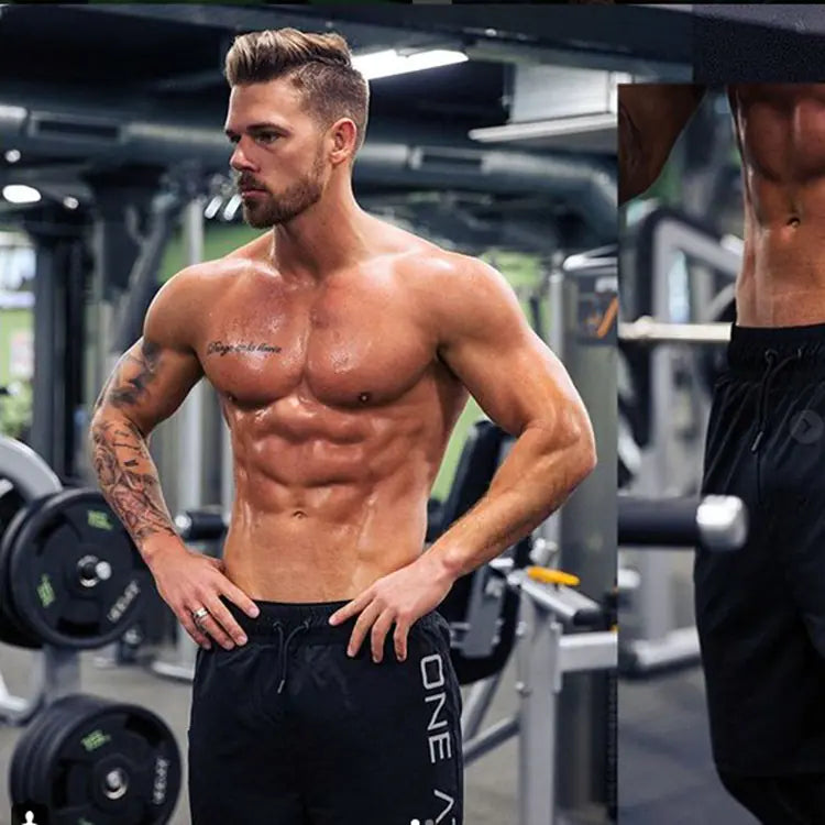 Elastic Waist Gym Shorts -Adjustable Lightweight Fitness Shorts - My Store