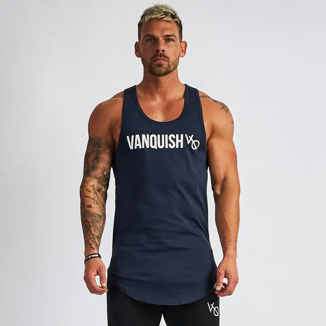 Men's Cotton Sleeveless Training Singlet -Breathable Workout Top - My Store