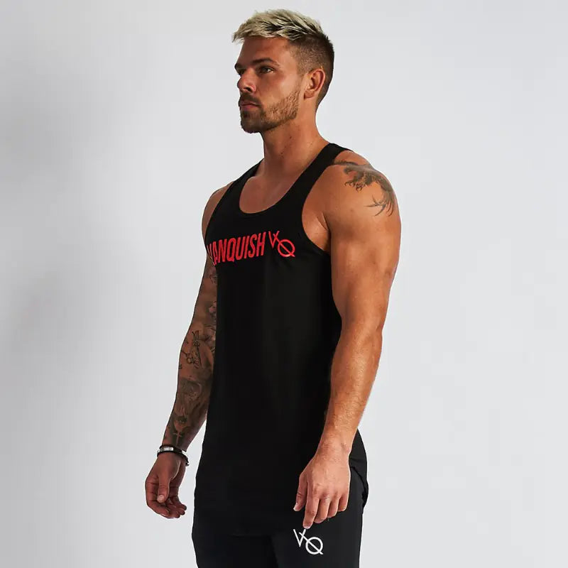 Men's Cotton Sleeveless Training Singlet -Breathable Workout Top - My Store