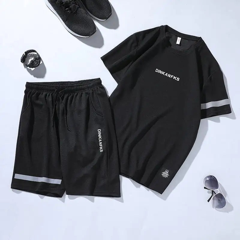 Men's Sportswear Two-Piece Gym Outfit -Quick Dry Training Set - My Store