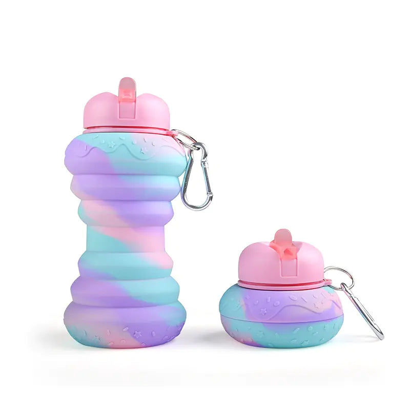 600ml Collapsible Silicone Sports Water Bottle -Leakproof & Portable Design - My Store