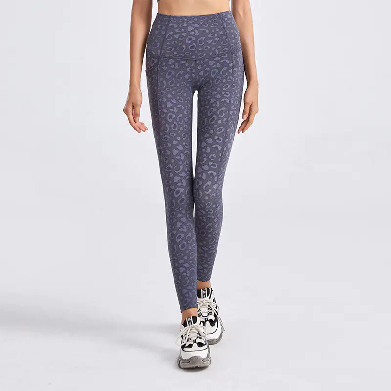 High Waist Double Pocket Gym Pants – Stretchy Tummy Control Leggings - My Store