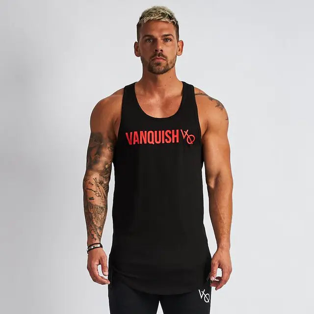 Men's Cotton Sleeveless Training Singlet -Breathable Workout Top - My Store