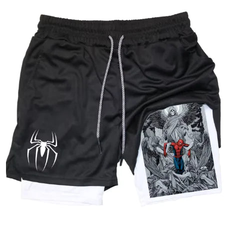 Marvel Spider-Man Venom Gym Shorts -Superhero Edition Sportswear - My Store