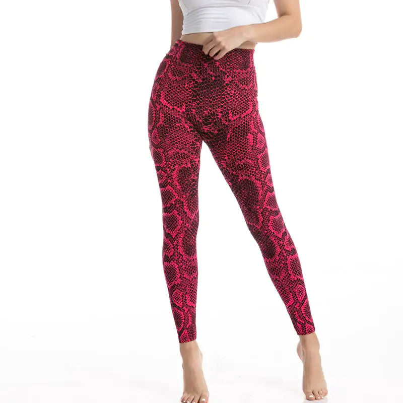Leopard Print High Waist Gym Leggings -Stylish Compression Fit - My Store
