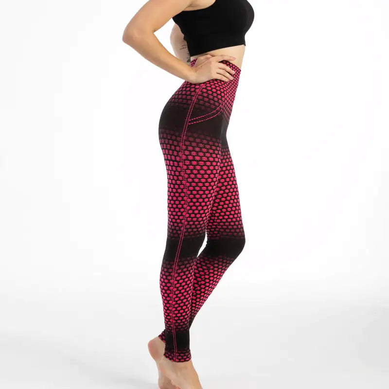 Leopard Print High Waist Gym Leggings -Stylish Compression Fit - My Store
