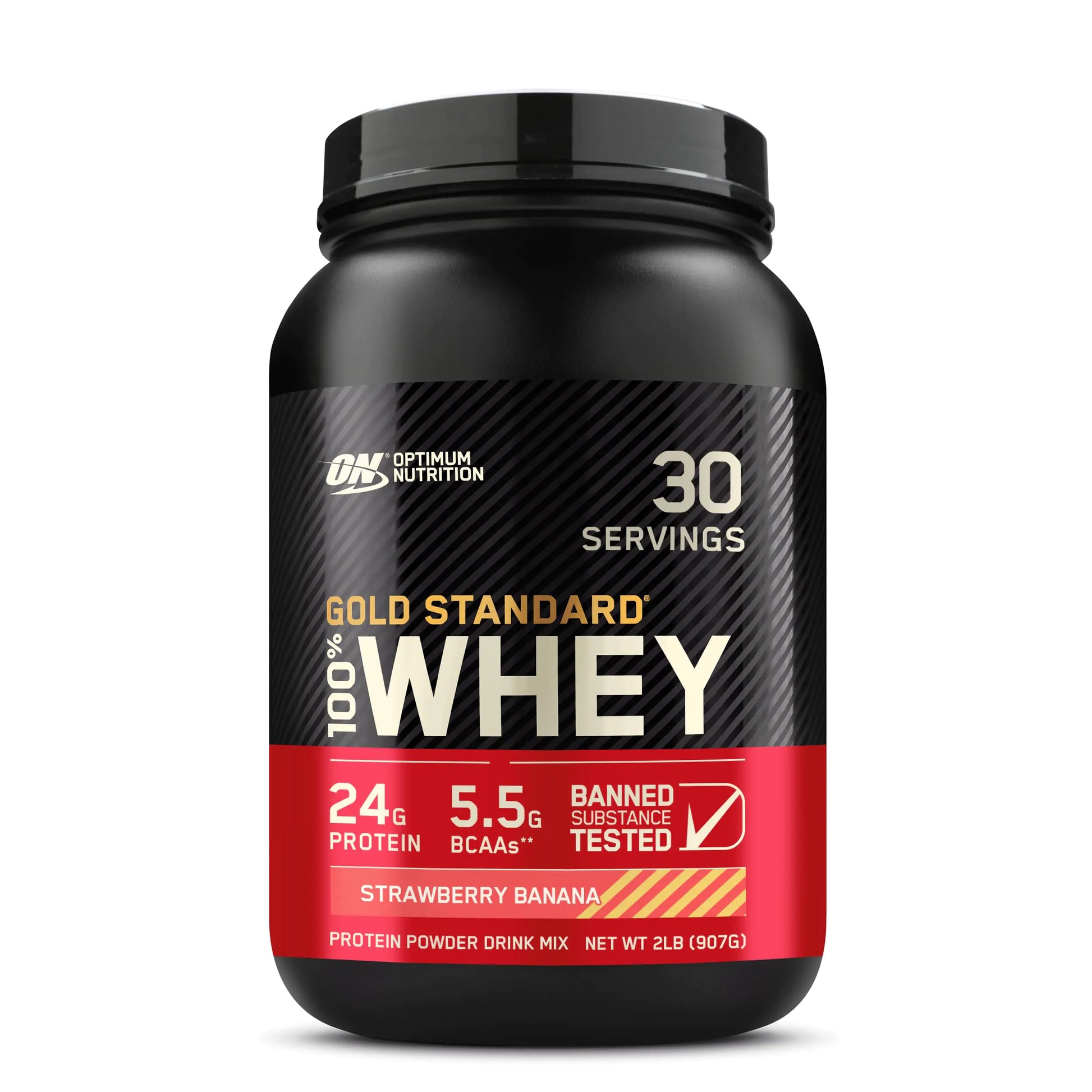 Optimum Nutrition Gold Standard 100% Whey Protein Powder Strawberry Banana 2 Pound (Packaging May Vary) - My Store