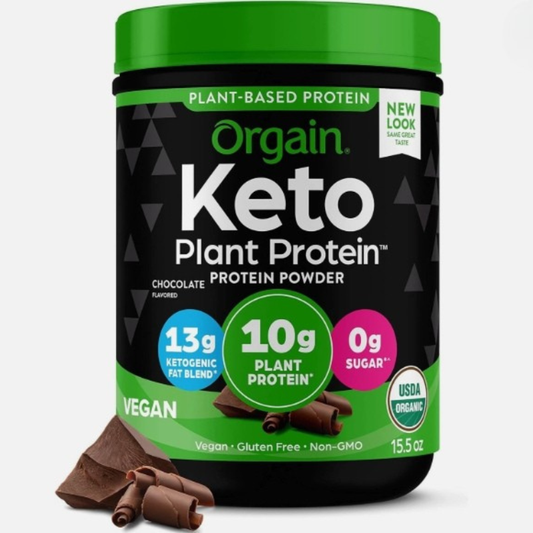 Orgain Organic Keto Vegan Protein Powder – Chocolate 0.97 lb (440 g) 10 Servings - My Store