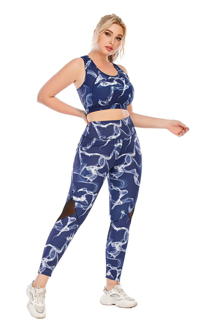 Plus Size Women's Yoga & Gym Fitness Set -Seamless Supportive Activewear - My Store