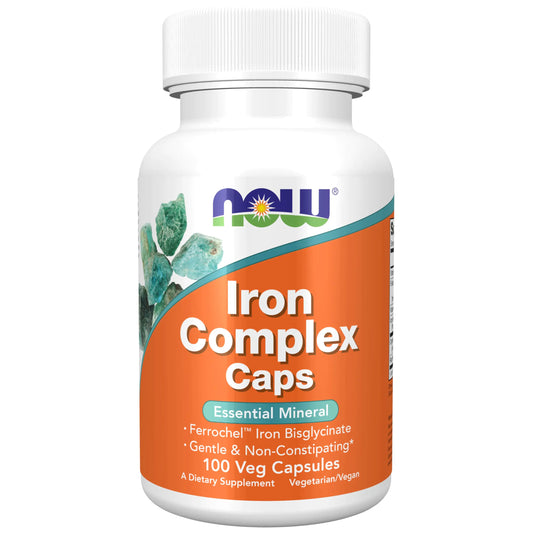 Iron Complex Caps Non-Constipating* Essential Mineral 100 Veg Capsules - My Store