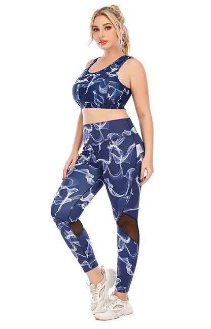 Plus Size Women's Yoga & Gym Fitness Set -Seamless Supportive Activewear - My Store