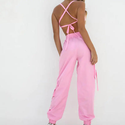 Sleeveless Sports Fitness Set -Two-Piece Gym Outfit for Training - My Store