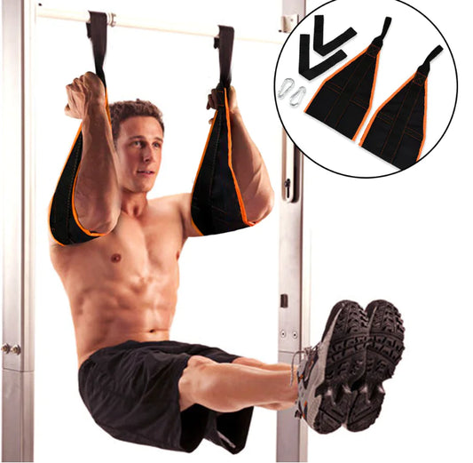 Fitness Hanging Ab Straps for Pull-Up Leg Raises (Pair) - My Store