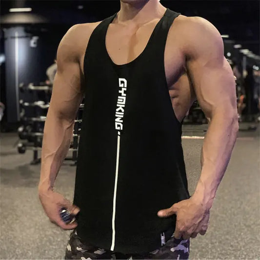 Men's Sleeveless Gym Vest -Breathable Fitness Training Top - My Store