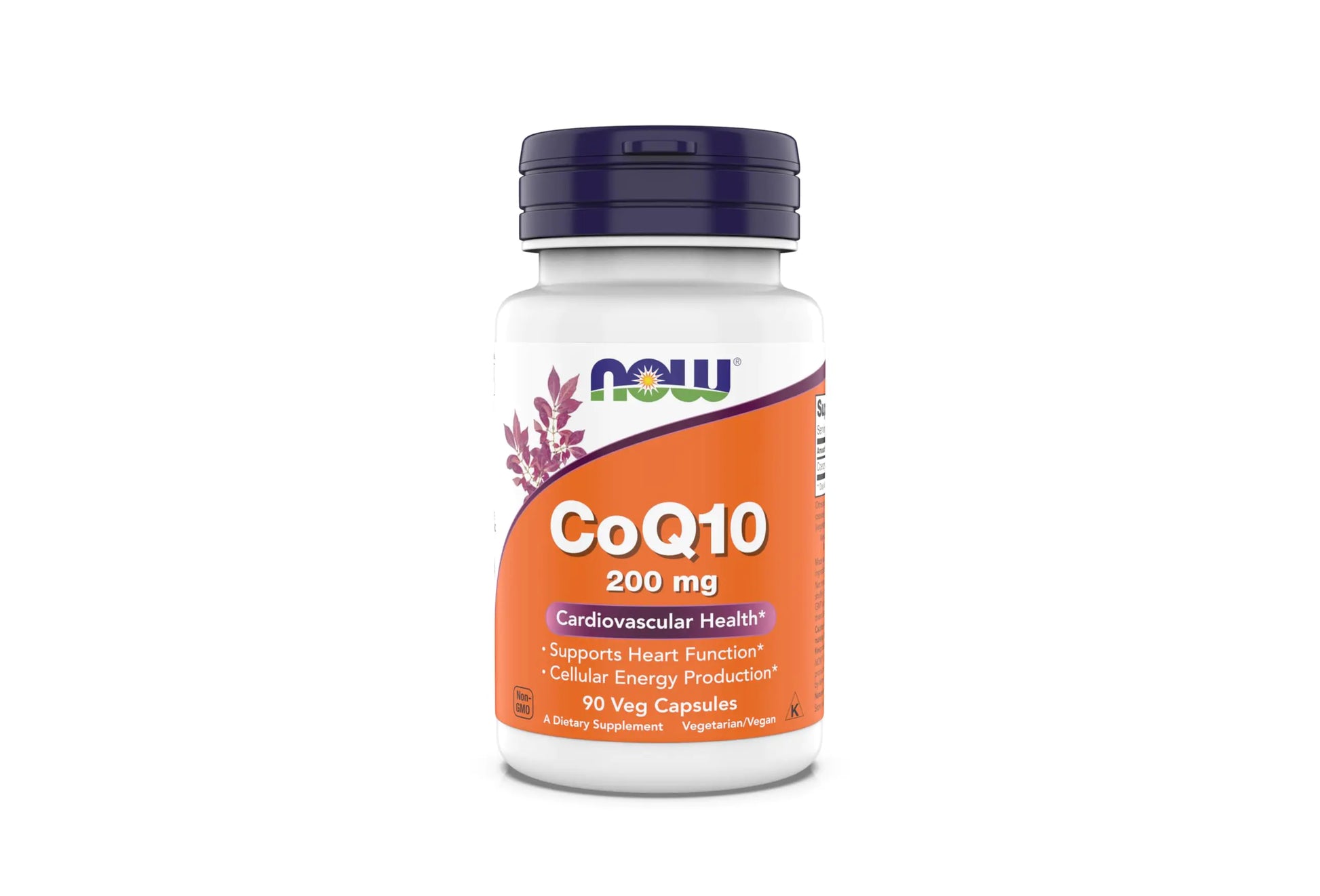 Now Supplements - CoQ10 (Coenzyme Q10) 200 mg Supports Cardiovascular Health* Kosher Vegan 90 Vegetarian Capsules - My Store