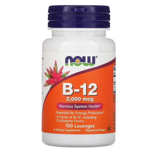 B-12 2000 mcg Energy Production* Nervous System Health* 100 Lozenges - My Store