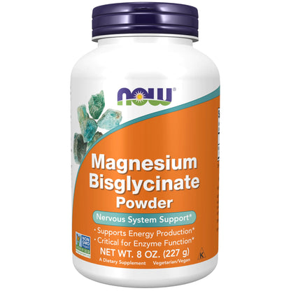 Magnesium Bisglycinate Powder Enzyme Function* Nervous System Support* 8-Ounce - My Store