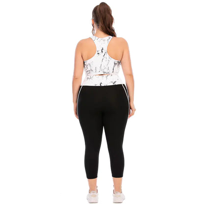 Women's Plus Size Tracksuit Set -2-Piece Yoga & Gym Activewear - My Store